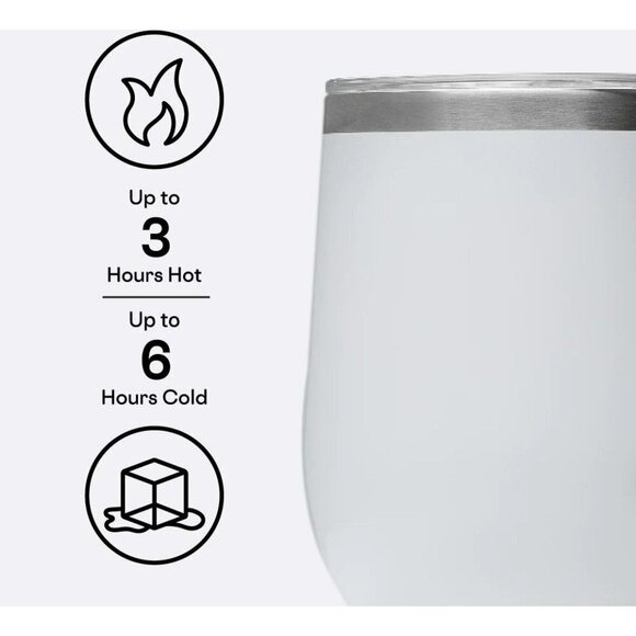 Corkcicle Classic Stemless Insulated Wine Tumber White - Picture 2 of 6